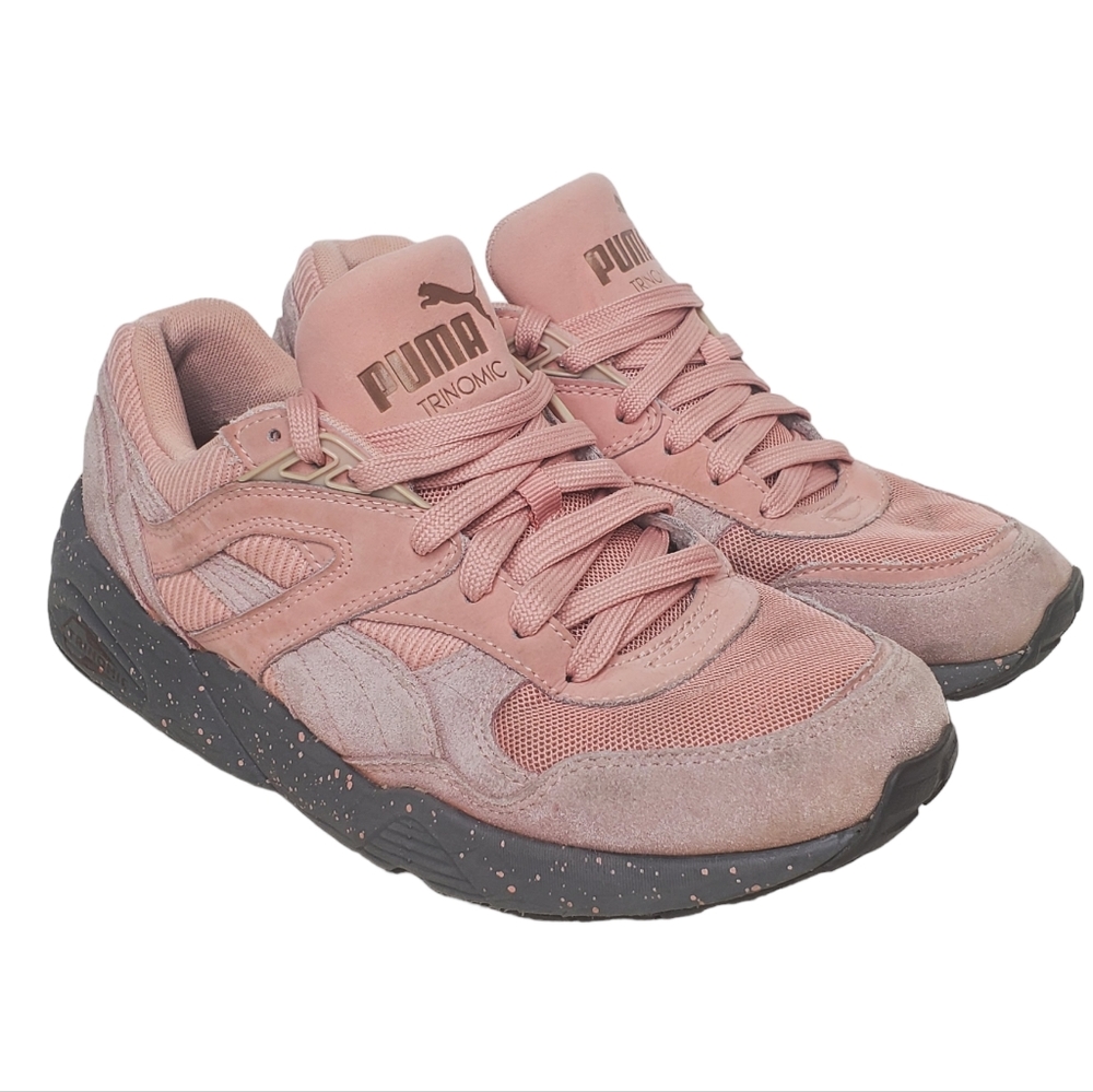 PUMA Trinomic R698 Winterized Coral Cloud Pink Sneakers Sz 7